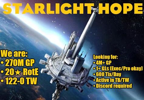 Starlight Hope is Recruiting .